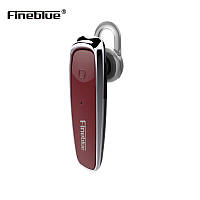 Бездротова Bluetooth блютуз гарнітура для смартфона Fineblue FX1 Червона