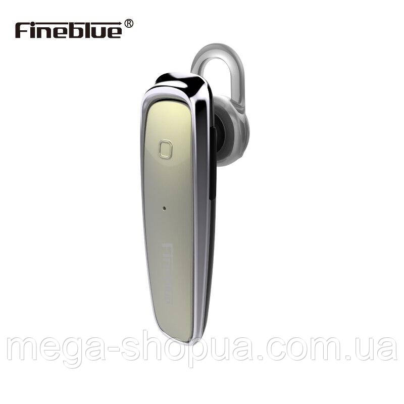 Бездротова Bluetooth блютуз гарнітура для смартфона Fineblue FX1 Золотиста