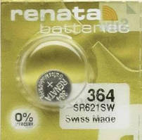 Батарейка RENATA Premium Silver Oxide R364 (AG1/ SR621SW/ SR60)