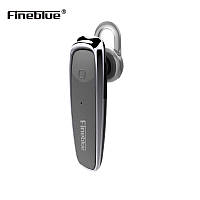 Бездротова Bluetooth блютуз гарнітура для смартфона Fineblue FX1 Сіра