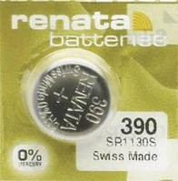 Батарейка RENATA Premium Silver Oxide R390 (AG10/ SR1130SW/ SR54)