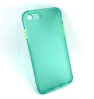 Чехол для iPhone 7, 8 SE 2020 накладка Silicone Case бампер противоударный зеленый