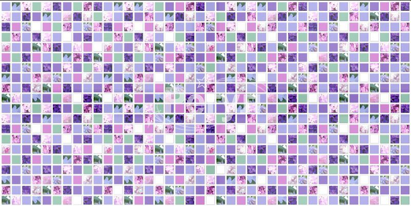 Листова панель ПВХ на стіну Регул, Мозаїка (Бузок), фото 1