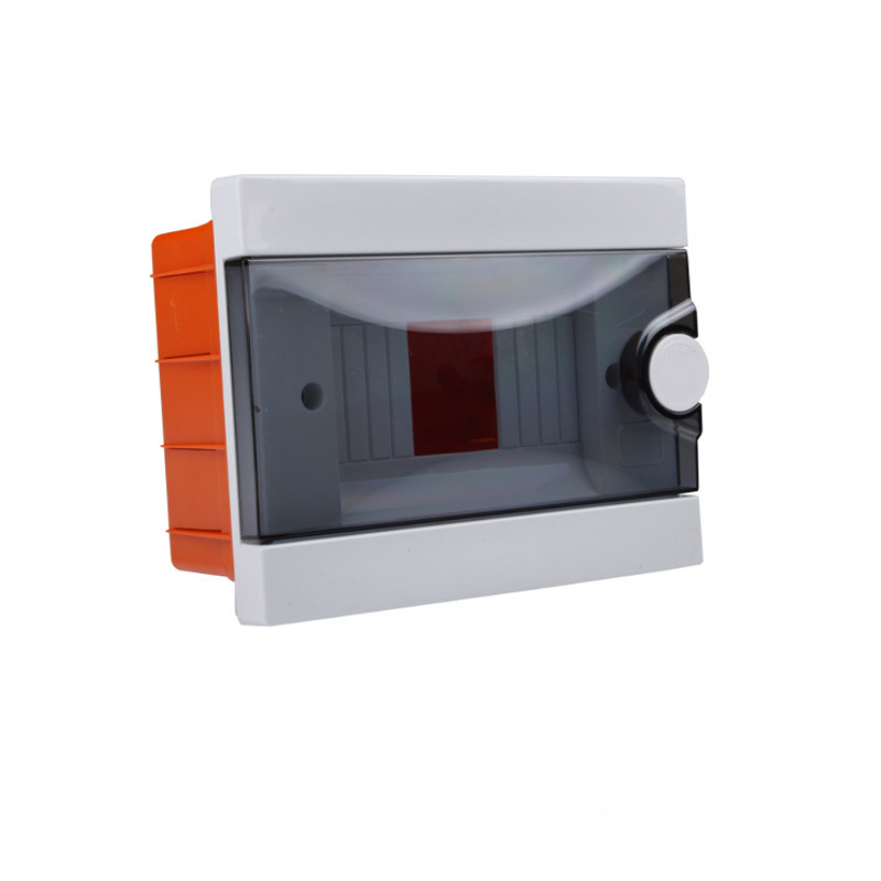 Бокс модульний пластиковий для 2-6 модулів, вбудований монтаж, фото 1