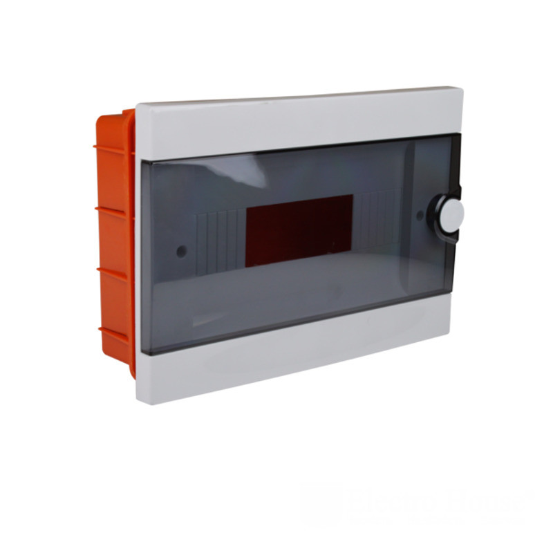 Бокс модульний пластиковий для 12 модулів, вбудований монтаж, фото 1