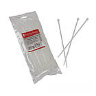 Стяжка кабельна 4х200 мм, 100 шт., білий