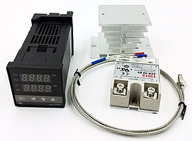 REX-C100 цифровий термостат, реле SSR-40DA K термопара 1м 999°C