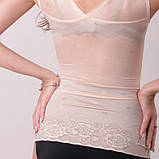 Мереживна стягуюча майка під бюстгальтер, полуграция, утягивающа полуграция (2115), фото 3