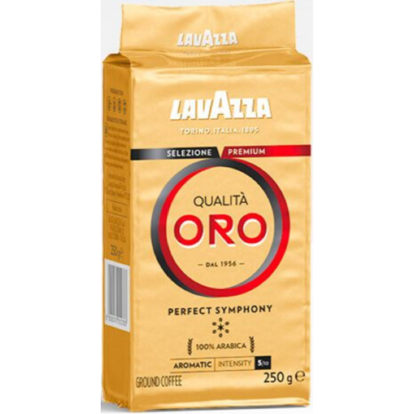 Кава мелена Lavazza Qualita Oro 250 г 100% Арабіка Лавацца Оригінал "золотиста" Італія