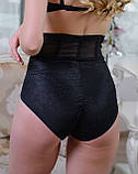 Ажурні стягуючі трусики, труси утяжка живота, стягуючі труси, труси корсет (2116), фото 3