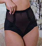 Ажурні стягуючі трусики, труси утяжка живота, стягуючі труси, труси корсет (2116), фото 5