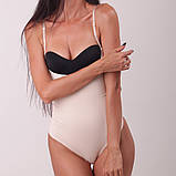 Боді корсет з регульованими лямками, жіноча майка з лямками, грація, боді стрингами (2117), фото 7