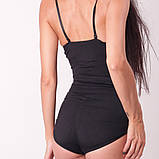 Боді корсет з регульованими лямками, жіноча майка з лямками, грація, боді стрингами (2117), фото 4