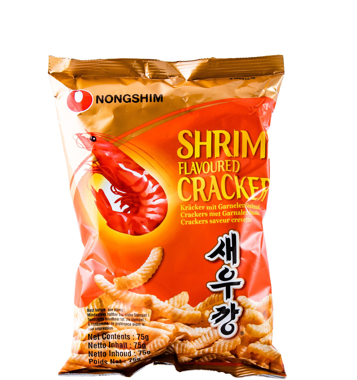 Крекер креветковий Cracker Shrimp Flavoured NONGSHIM 75 г