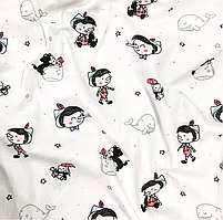 Польська бязь "Пінокіо на білому", фото 2