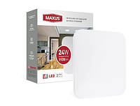 Светильник настенно-потолочный светодиодный 24W Maxus Ceiling light 4100K S (квадрат)