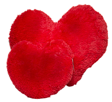 Плюшева подушка Серце Червоний 22 см