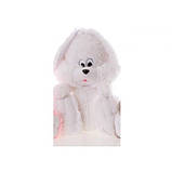 М'яка іграшка заєць Аліна сидячий 110 см білий, фото 3