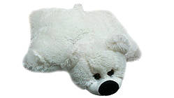 Подушка-іграшка Алена ведмедик 45 см біла