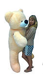 Велика м'яка іграшка ведмідь Бублик Аліна 180 см персиковий, фото 3