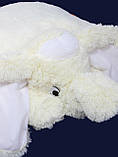 Подушка-іграшка Аліна Слон 55 см білий, фото 3