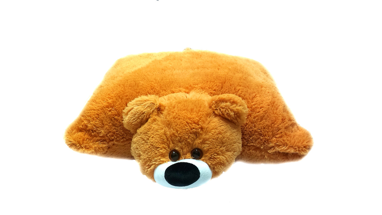 Подушка-іграшка Алена ведмедик 45 см медова