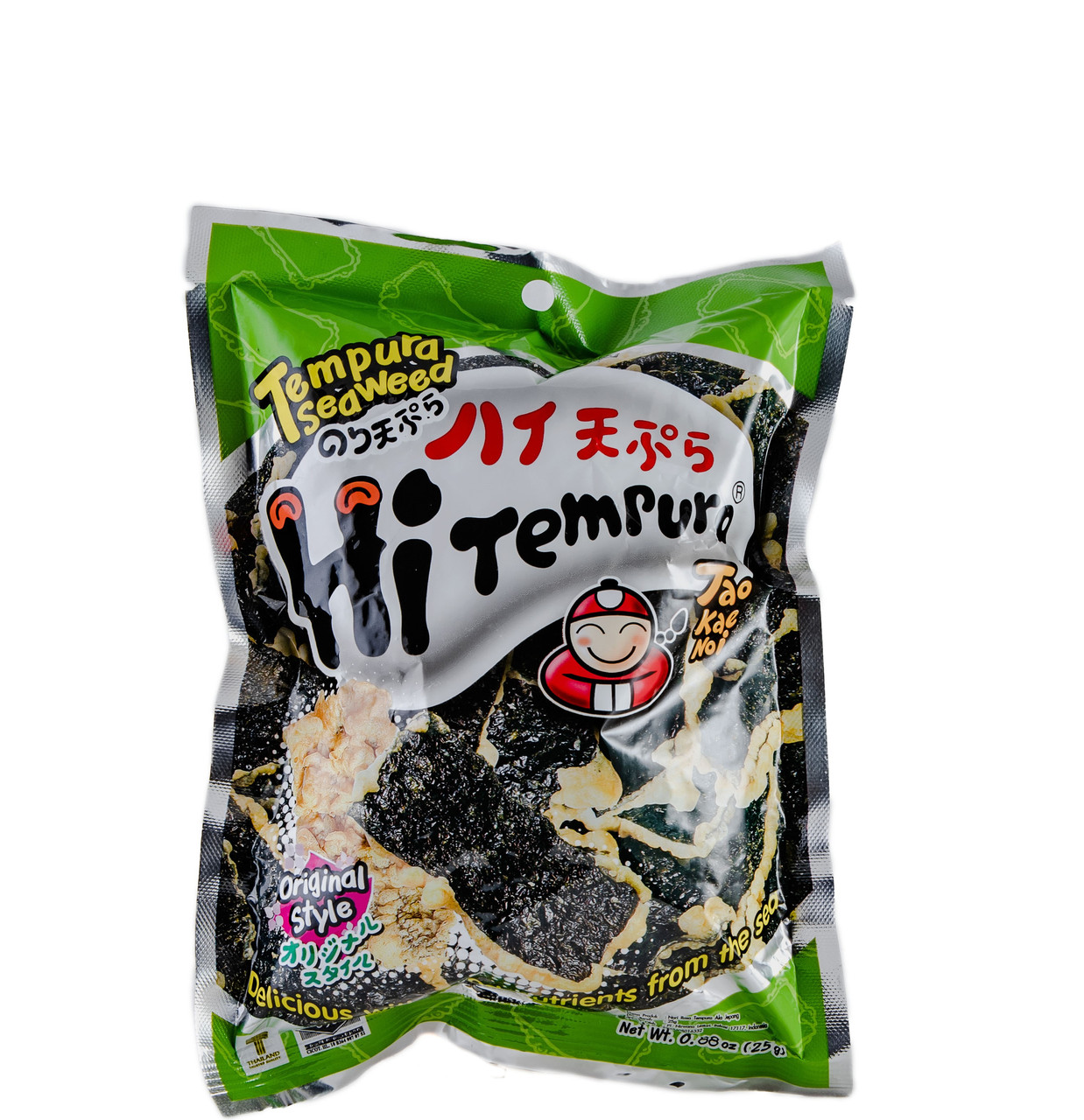 Норі снек в темпура оригінальний смак Tempura Seaweed Original Flavour TAO KAE NOI 25 г