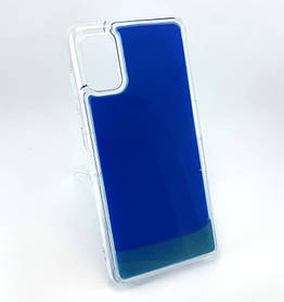 Чохол для Samsung A41, A415 накладка 3D Aqua Color Sand захисний силіконовий синій