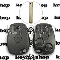 Ключ RENAULT Kangoo, Master (корпус Рено Канго, Мастер) - 3 кнопки, под лезвие VA2