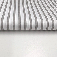 Польська бязь "сіра смужка на білому 5 мм", фото 3