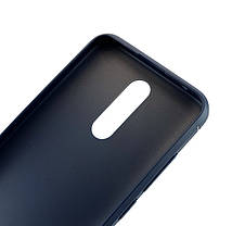 Чохол для Xiaomi Redmi 8 накладка Hoco Carbon силіконовий протиударний синій, фото 4