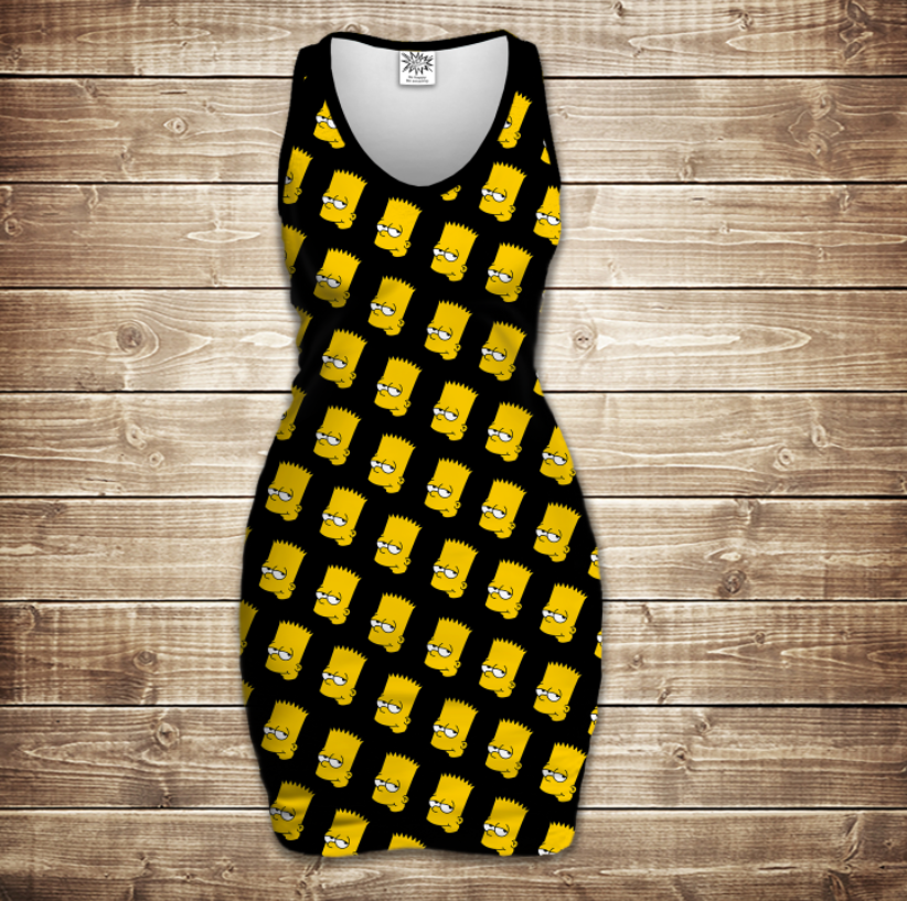 Плаття-майка 3D-Bart head Pattern