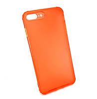 Чехол для iPhone 7 Plus, 8 Plus накладка Silicone Case бампер противоударный красный