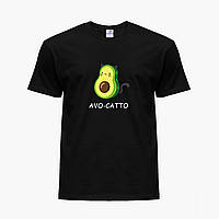 Детская футболка для девочек Авокадо (Avocado) (25186-1372) Черный