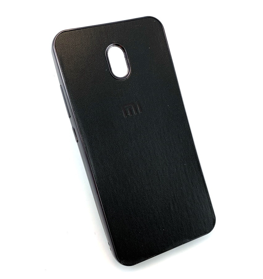 Чохол для Xiaomi Redmi 8A накладка рід шкіру бампер протиударний чорний