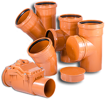 Фітинги ПВХ для зовнішньої каналізації