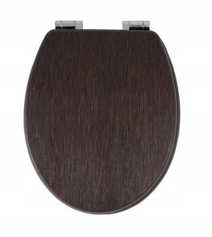 Сидіння для унітаза дерев'яне, стільчик Comfort Wooden — колір венге, фото 1