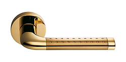 Дверна ручка Colombo Tailla полірована латунь/матове золото