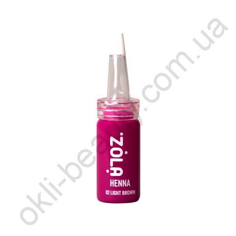 Хна для брів ZOLA Henna 02 Light Brown, 10г