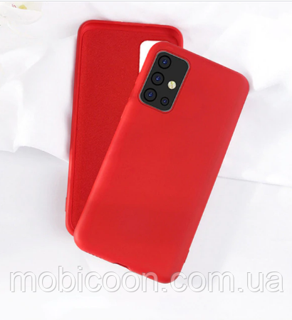 Чохол Silicone Case full для Samsung Galaxy A51 A515F червоний (самсунг а51)