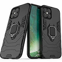 Защитный чехол Deexe Hybrid Case для Apple iPhone 12 Pro Max - Black