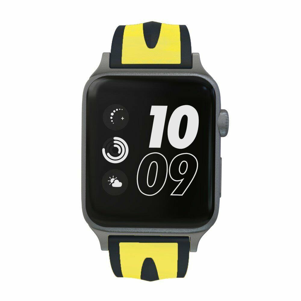 Ремешок UniCase Soft Strap для Apple Watch 38 / 40 / SE 40 / 41 mm - Black / Yellow - фото 2 - id-p1239128945