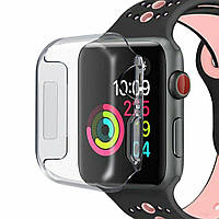 Чехол Deexe Soft Case для Apple Watch 44mm / SE 44mm - Transparent