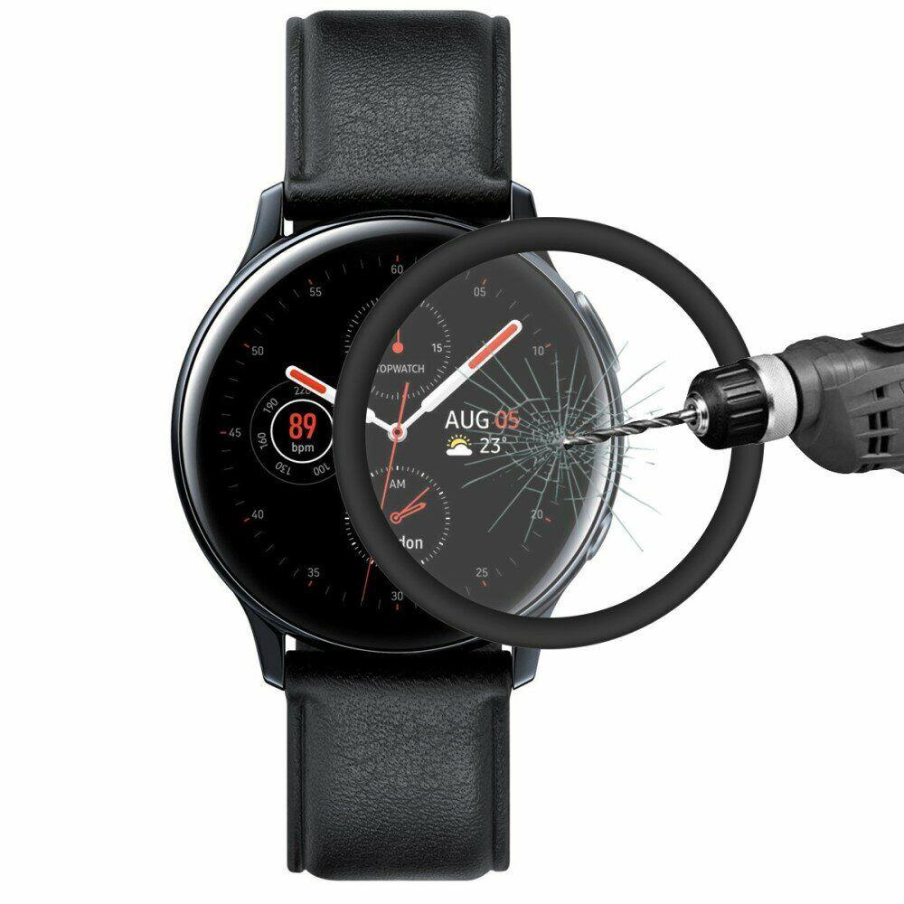 Защитная пленка HAT PRINCE Full Tempered Screen для Samsung Galaxy Watch Active 2 44mm - Black - фото 1 - id-p1239128957