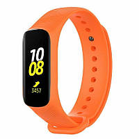 Ремешок Deexe Twill Silicone для Samsung Galaxy Fit E (SM-R375) - Orange