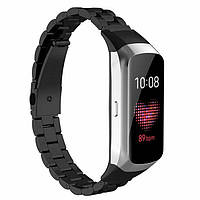 Ремешок Deexe Stainless Steel для Samsung Galaxy Fit (SM-R370) - Black