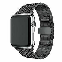 Ремешок Deexe Aluminum для Apple Watch 38 / 40 / SE 40 / 41 mm - Black