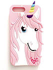 Чохол силіконовий Єдиноріг-Конь для iPhone 7 plus Violet (айфон 7плюс), фото 2
