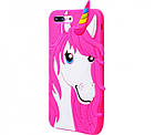 Чохол силіконовий Єдиноріг-Конь для iPhone 7 plus Violet (айфон 7плюс), фото 7