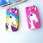 Чохол силіконовий Єдиноріг-Конь для iPhone 7 plus Violet (айфон 7плюс), фото 6